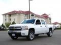 2009 Summit White Chevrolet Silverado 1500 LT Crew Cab 4x4  photo #2