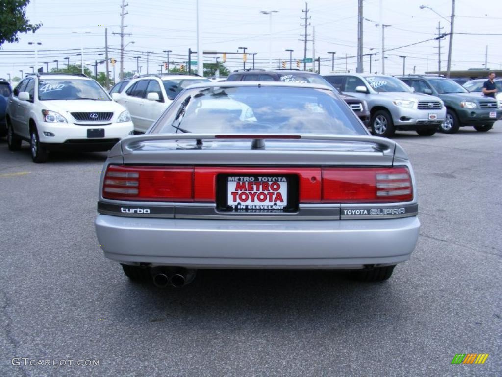 1989 Supra Turbo Targa - Super Silver Metallic / Dark Gray photo #4