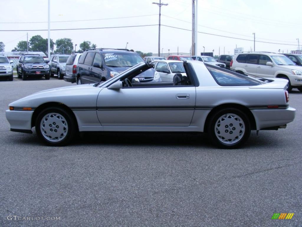 1989 Supra Turbo Targa - Super Silver Metallic / Dark Gray photo #6