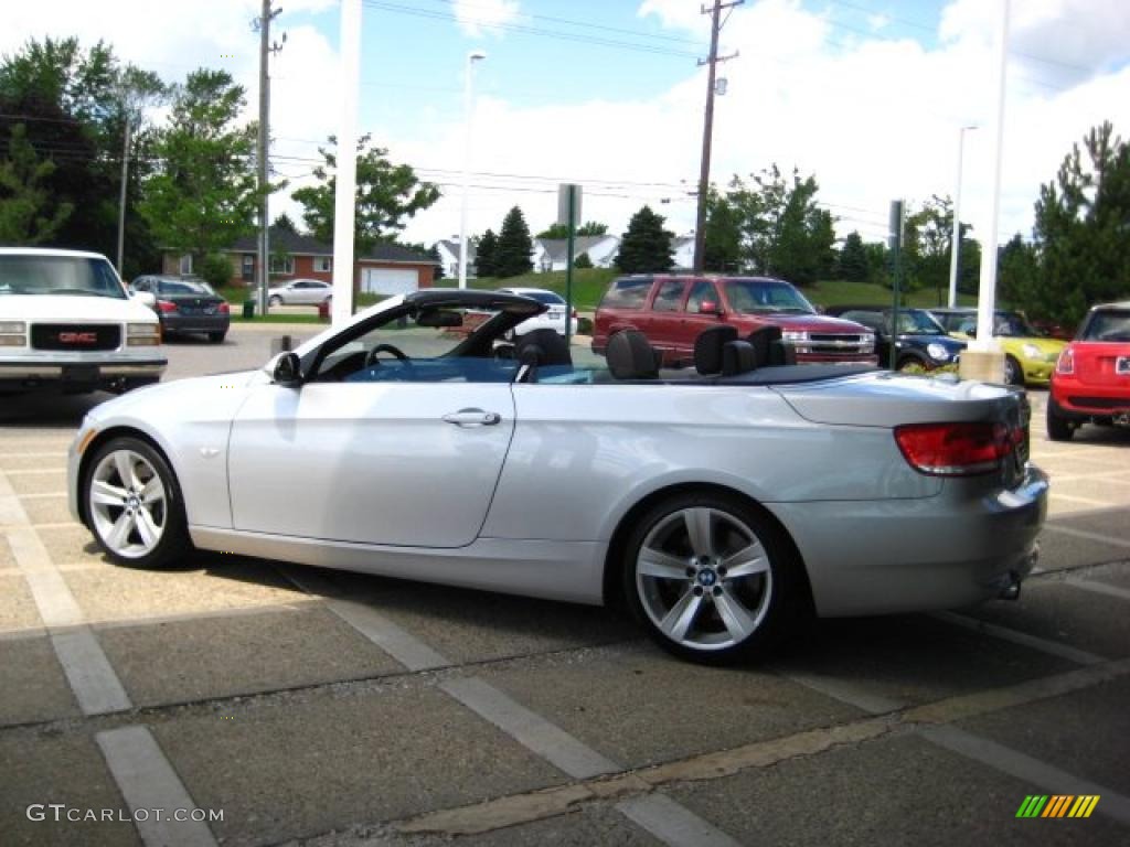 2008 3 Series 335i Convertible - Titanium Silver Metallic / Black Dakota Leather photo #6