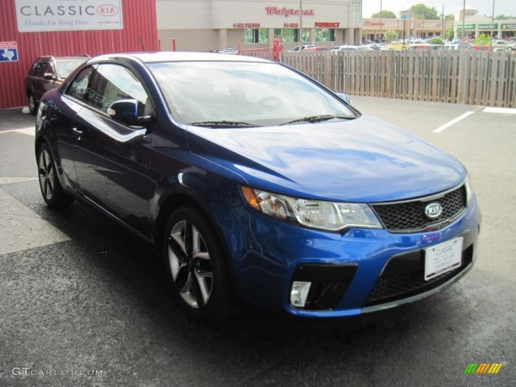 2010 Forte Koup SX - Corsa Blue / Black Sport photo #2