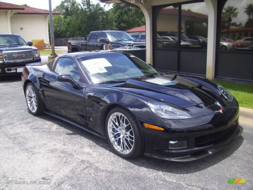 2010 Corvette ZR1 - Black / Ebony Black photo #8