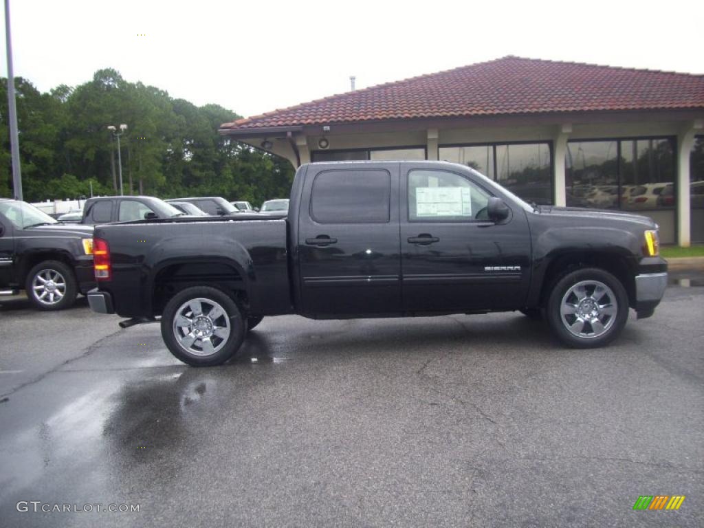 2010 Sierra 1500 SLE Crew Cab - Onyx Black / Ebony photo #1