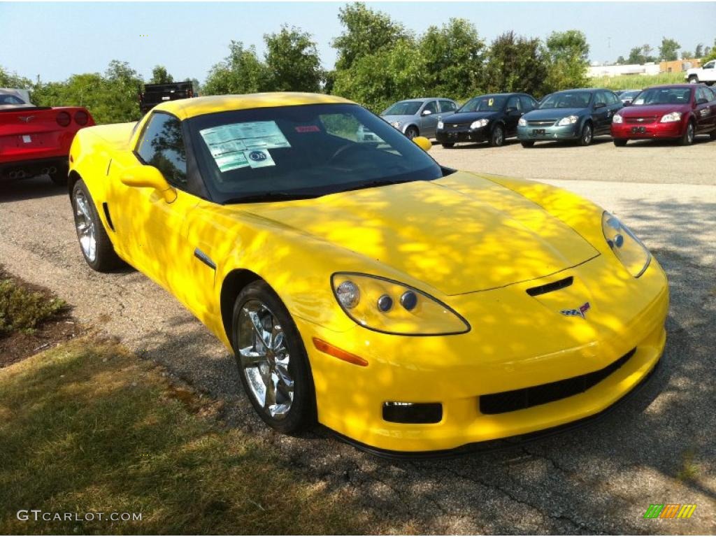 2010 Corvette Grand Sport Coupe - Velocity Yellow / Ebony Black photo #7