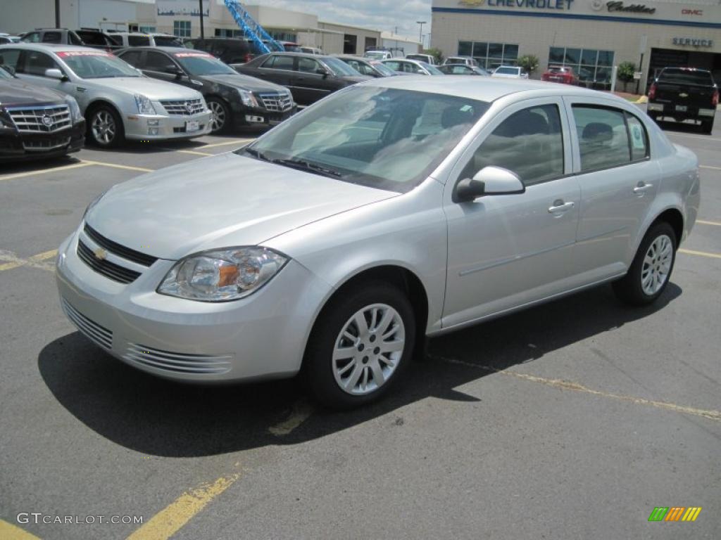 2010 Cobalt LT Sedan - Silver Ice Metallic / Ebony photo #1