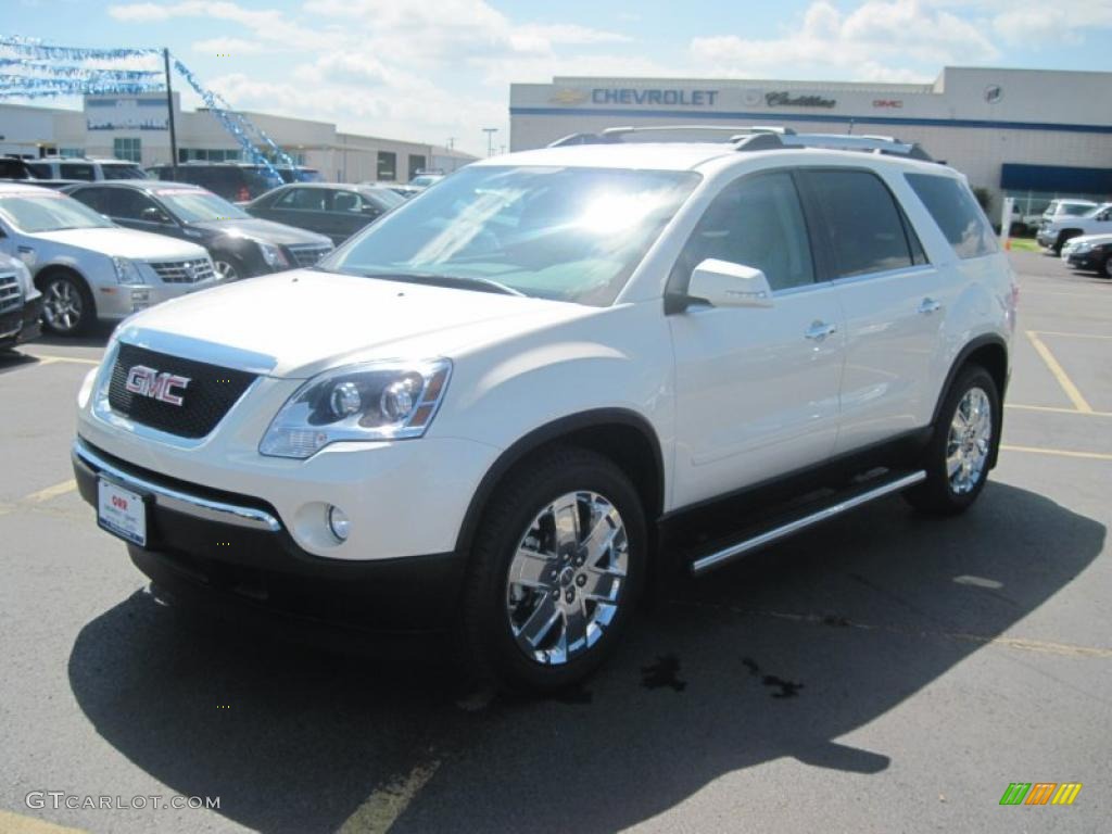 2010 Acadia SLT - White Diamond Tricoat / Light Titanium photo #1