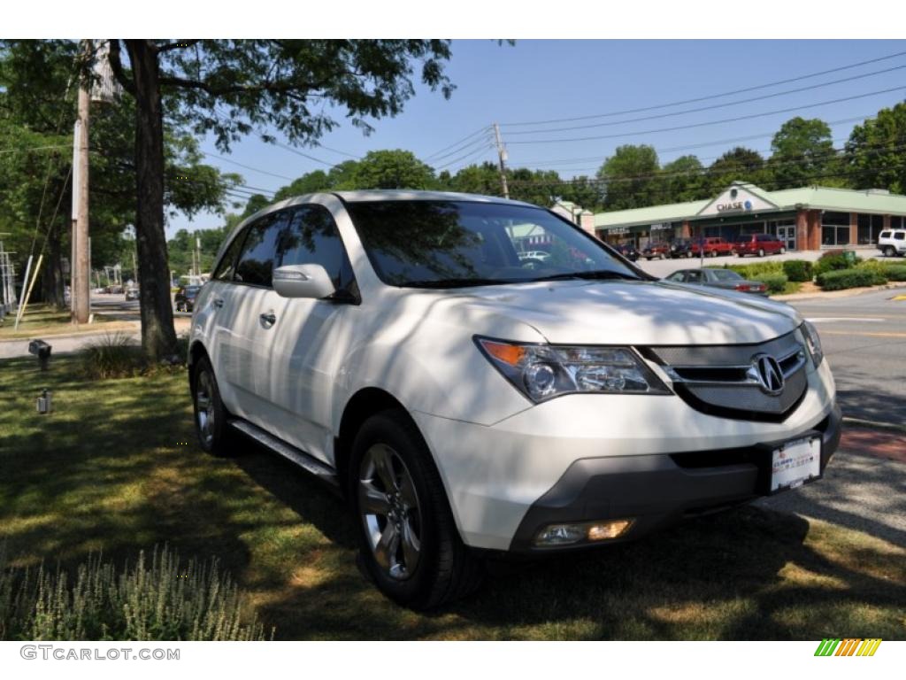 2007 MDX Sport - Aspen White Pearl / Parchment photo #4