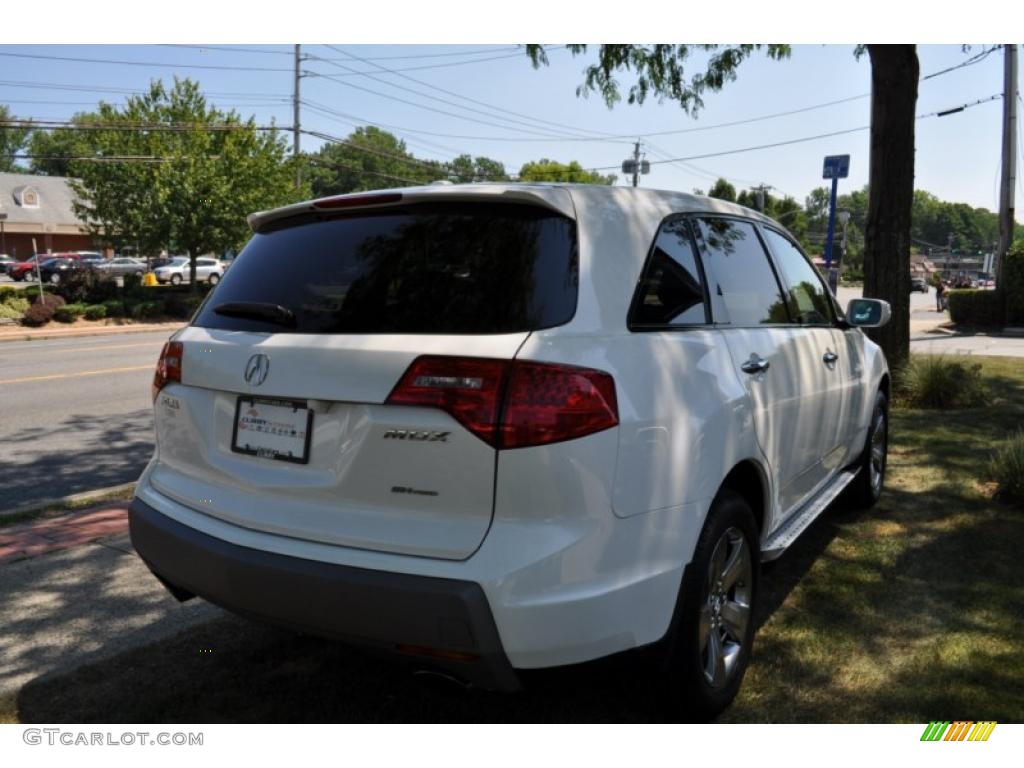 2007 MDX Sport - Aspen White Pearl / Parchment photo #5