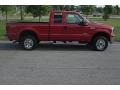 2005 Red Clearcoat Ford F250 Super Duty XLT SuperCab 4x4  photo #2