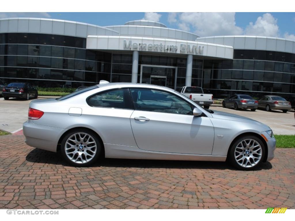 2009 3 Series 328i Coupe - Titanium Silver Metallic / Black photo #1