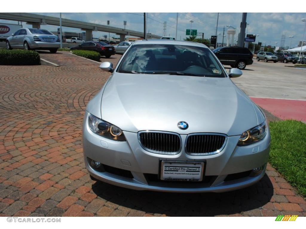 2009 3 Series 328i Coupe - Titanium Silver Metallic / Black photo #2