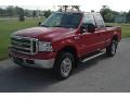 2005 Red Clearcoat Ford F250 Super Duty XLT SuperCab 4x4  photo #21