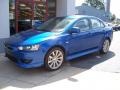 2010 Octane Blue Metallic Mitsubishi Lancer GTS  photo #1