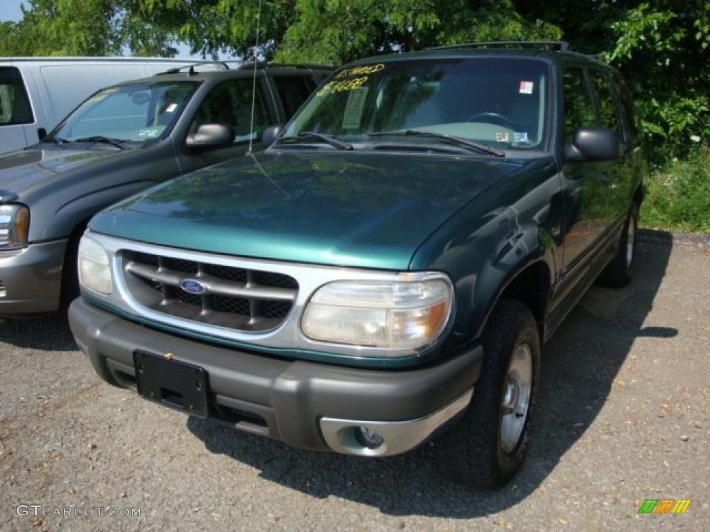 1999 Explorer XLT 4x4 - Tropic Green Metallic / Medium Graphite Grey photo #5