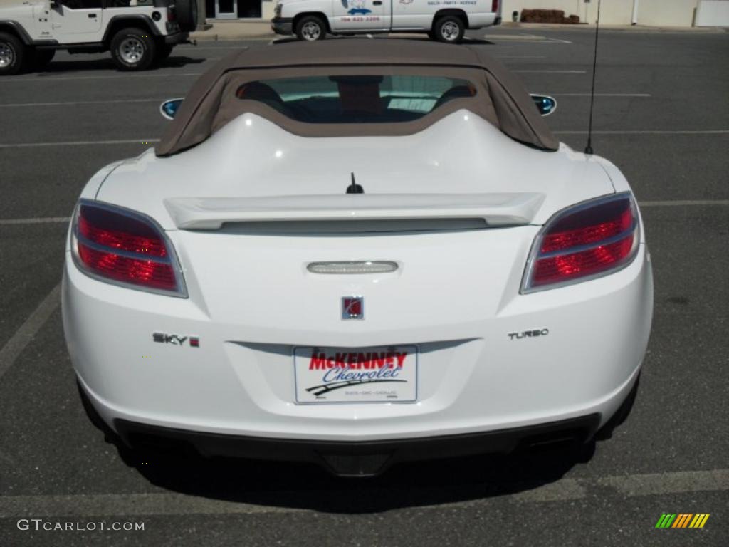 2008 Sky Red Line Roadster - Polar White / Tan photo #3