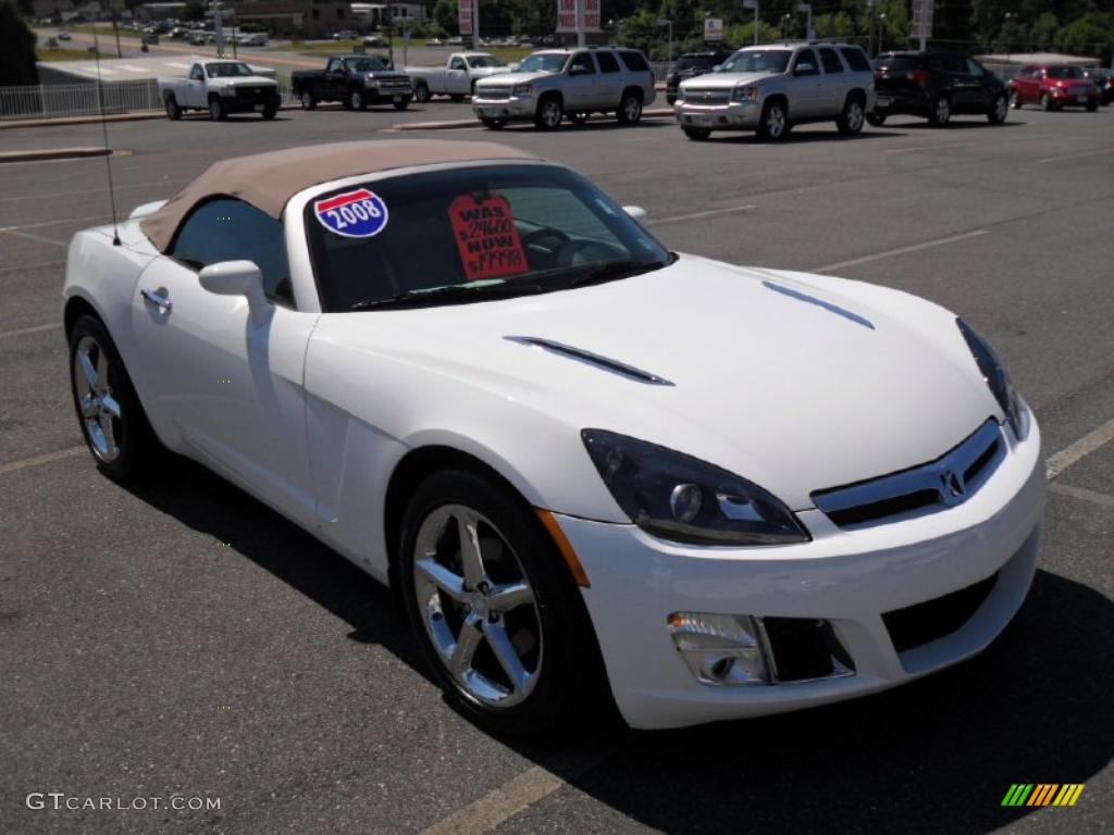 2008 Sky Red Line Roadster - Polar White / Tan photo #5