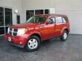 2009 Inferno Red Crystal Pearl Dodge Nitro SE 4x4  photo #1