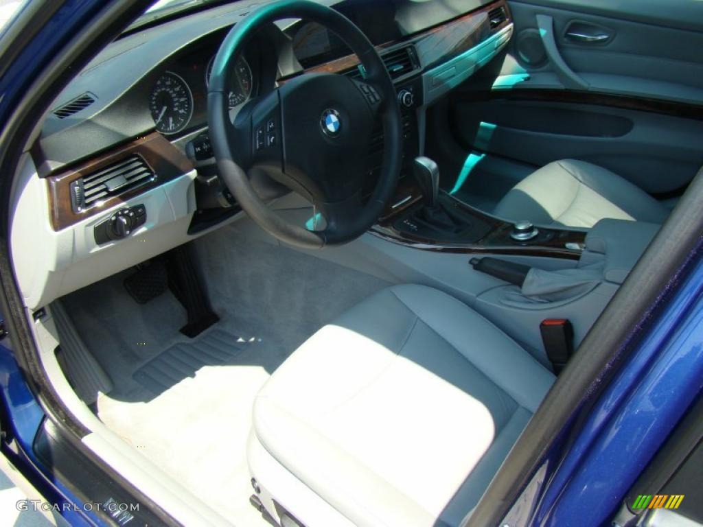 2007 3 Series 328xi Sedan - Montego Blue Metallic / Grey photo #10