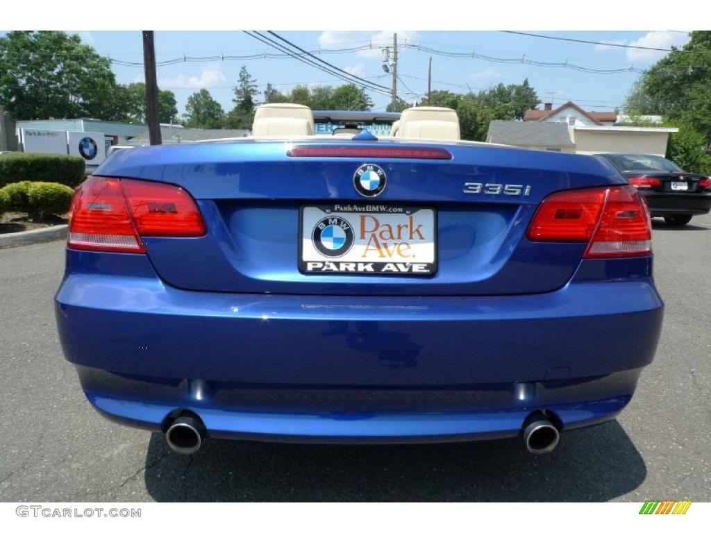 2010 3 Series 335i Convertible - Blue Water Metallic / Cream Beige photo #7