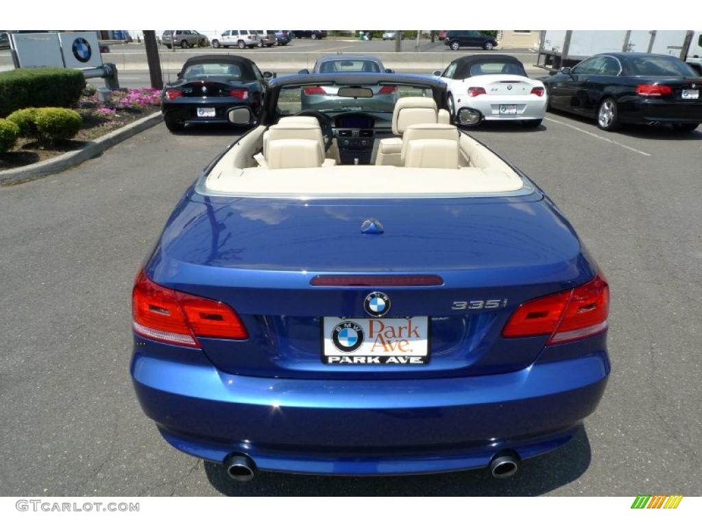 2010 3 Series 335i Convertible - Blue Water Metallic / Cream Beige photo #10