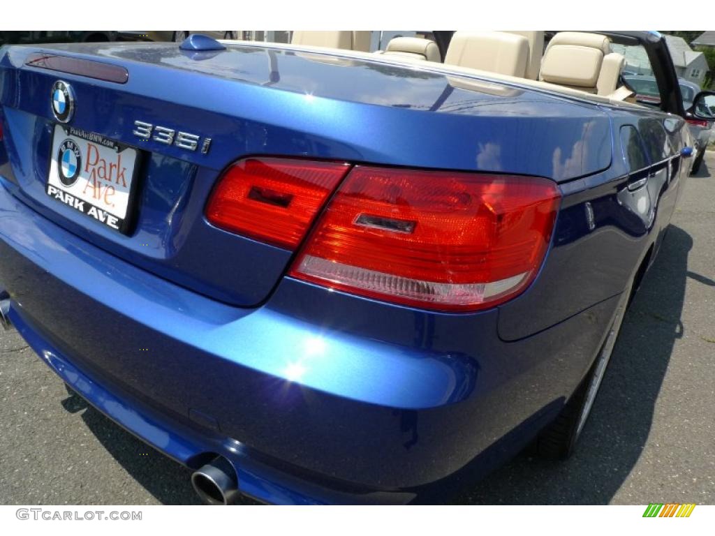 2010 3 Series 335i Convertible - Blue Water Metallic / Cream Beige photo #11