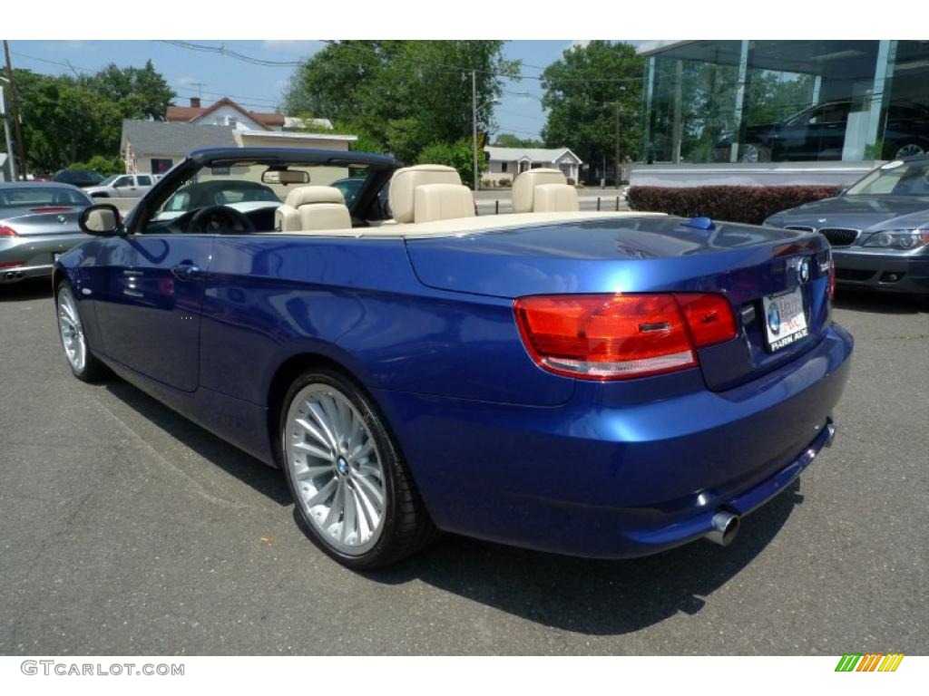 2010 3 Series 335i Convertible - Blue Water Metallic / Cream Beige photo #12