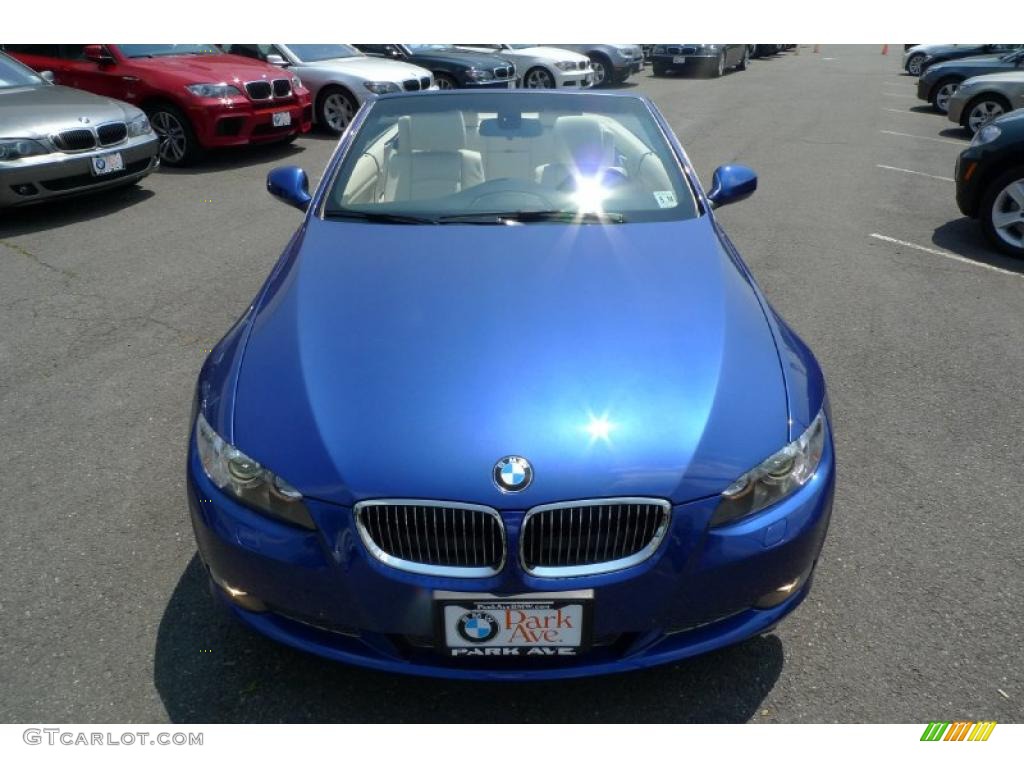 2010 3 Series 335i Convertible - Blue Water Metallic / Cream Beige photo #14