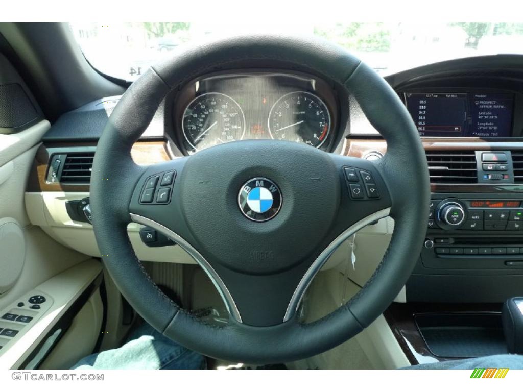 2010 3 Series 335i Convertible - Blue Water Metallic / Cream Beige photo #37