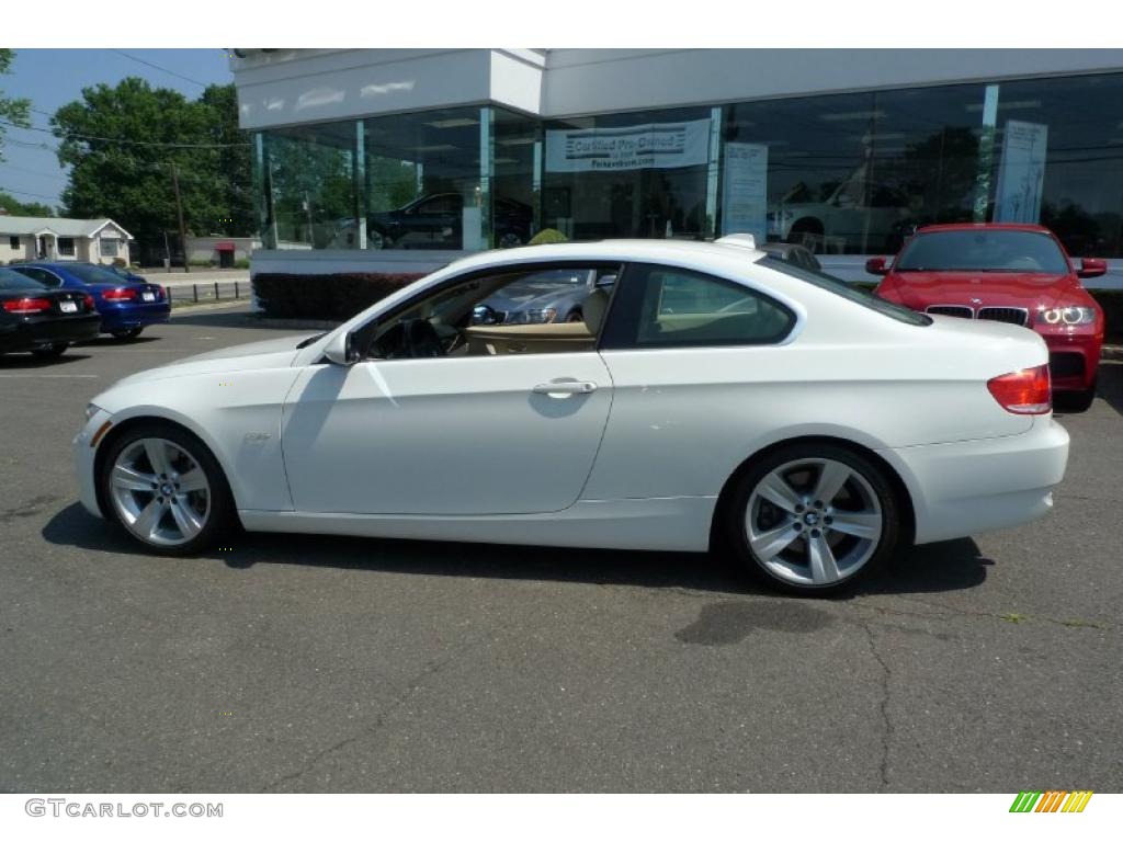 2007 3 Series 335i Coupe - Alpine White / Cream Beige photo #16