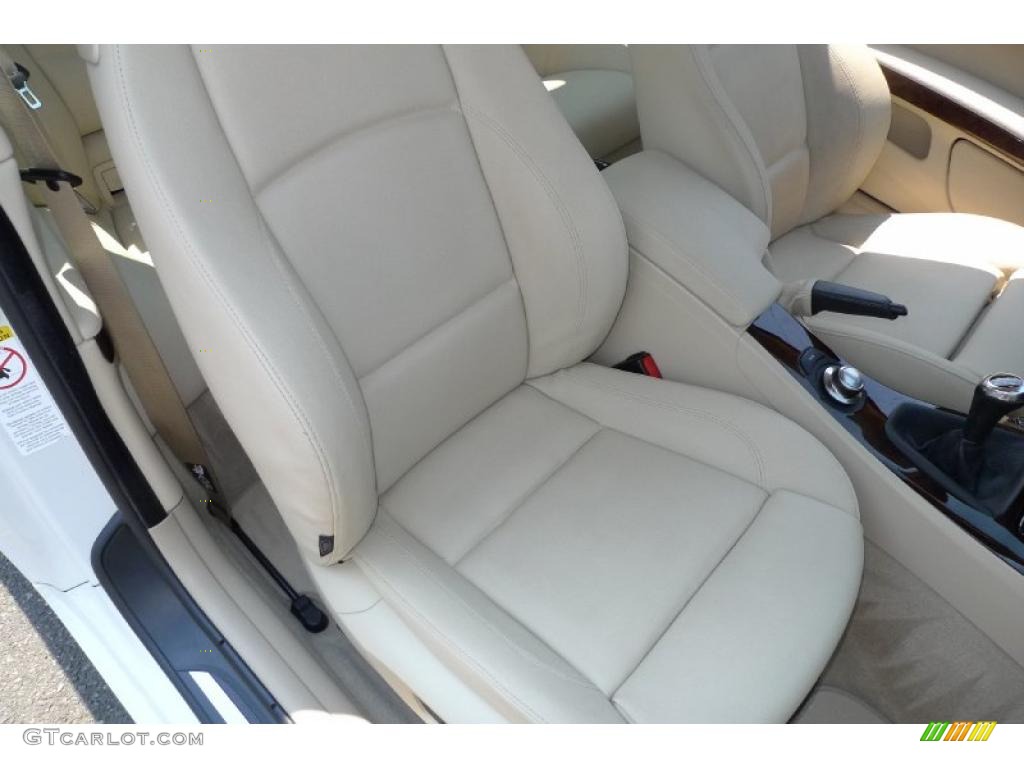 2007 3 Series 335i Coupe - Alpine White / Cream Beige photo #35