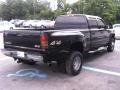 2007 Onyx Black GMC Sierra 3500HD SLT Crew Cab 4x4 Dually  photo #3