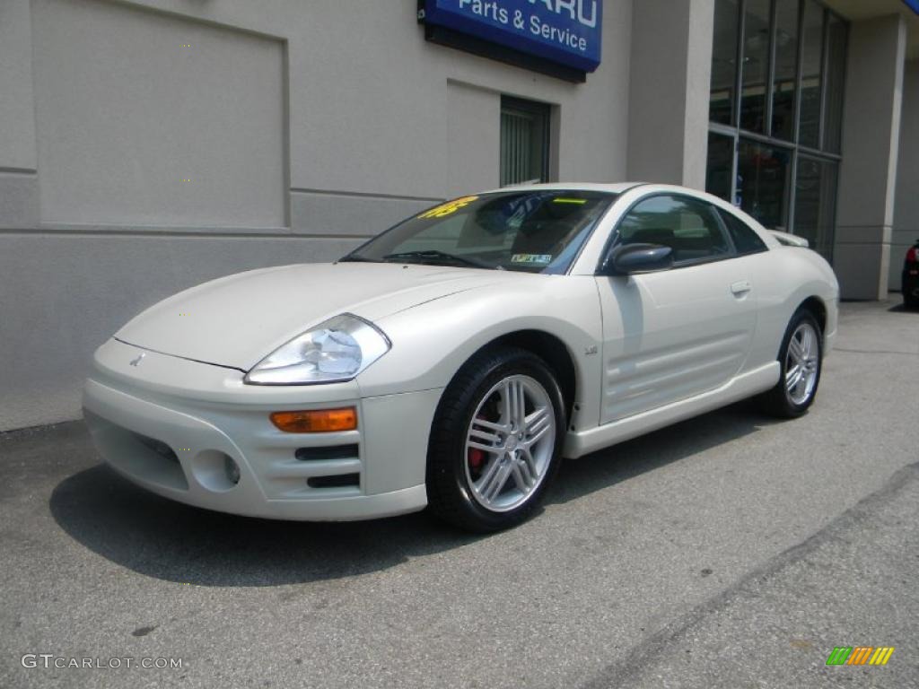 2003 Eclipse GT Coupe - Dover White Pearl / Midnight photo #2