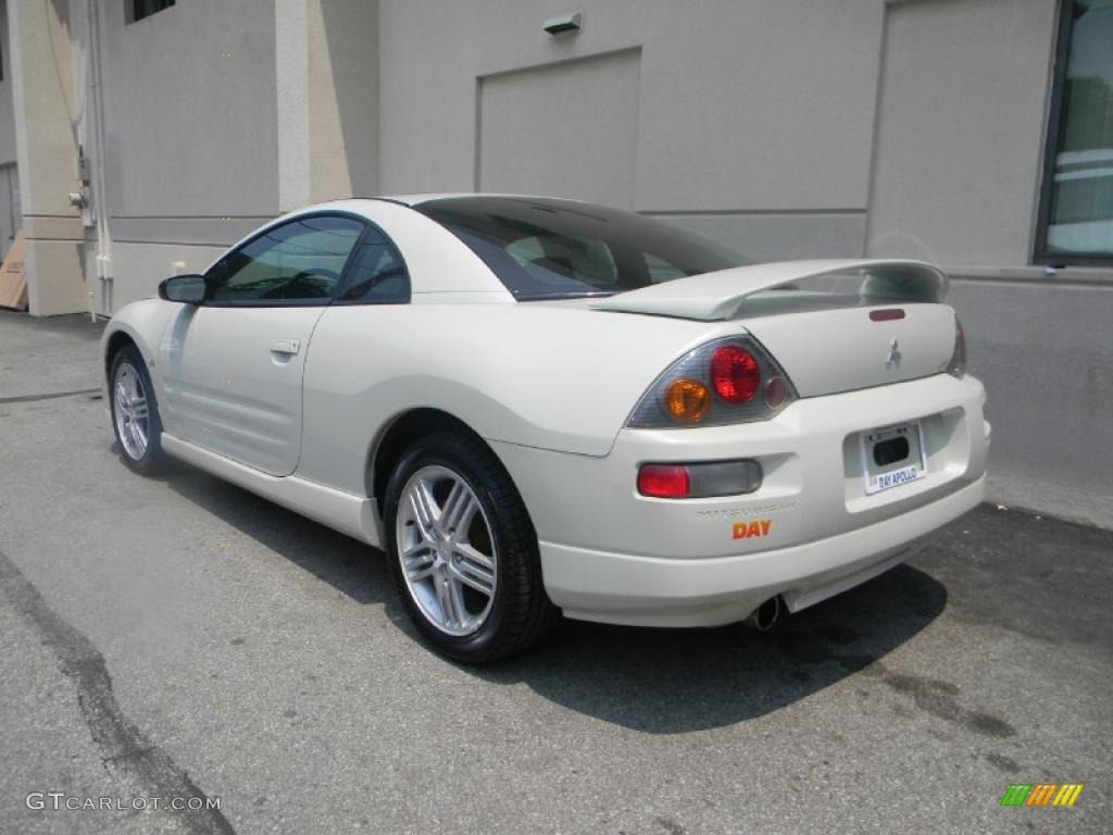 2003 Eclipse GT Coupe - Dover White Pearl / Midnight photo #4
