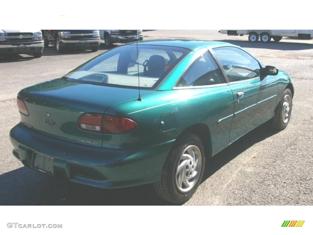 1998 Cavalier Coupe - Manta Green Metallic / Gray photo #9