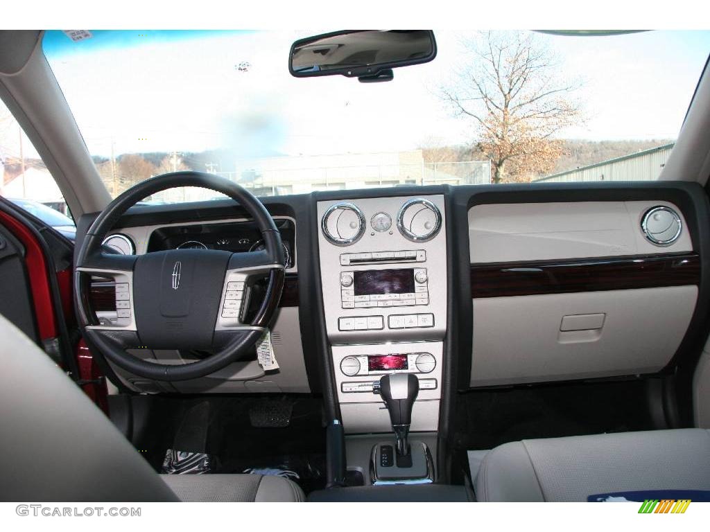 2007 MKZ AWD Sedan - Merlot Metallic / Light Stone photo #15