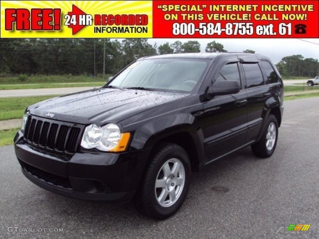 2008 Grand Cherokee Laredo - Black / Khaki photo #1