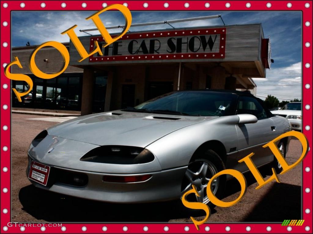 1997 Camaro Z28 Convertible - Sebring Silver Metallic / Dark Grey photo #1