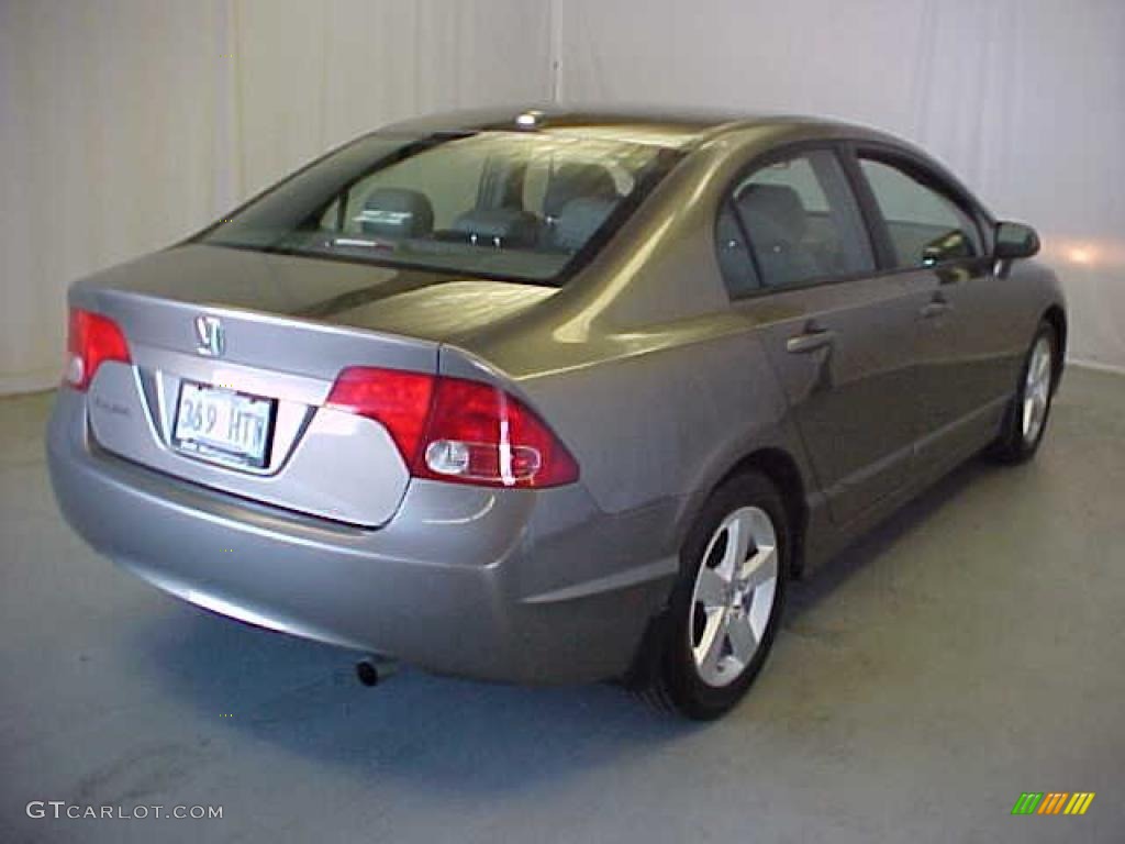2008 Civic EX-L Sedan - Galaxy Gray Metallic / Gray photo #21