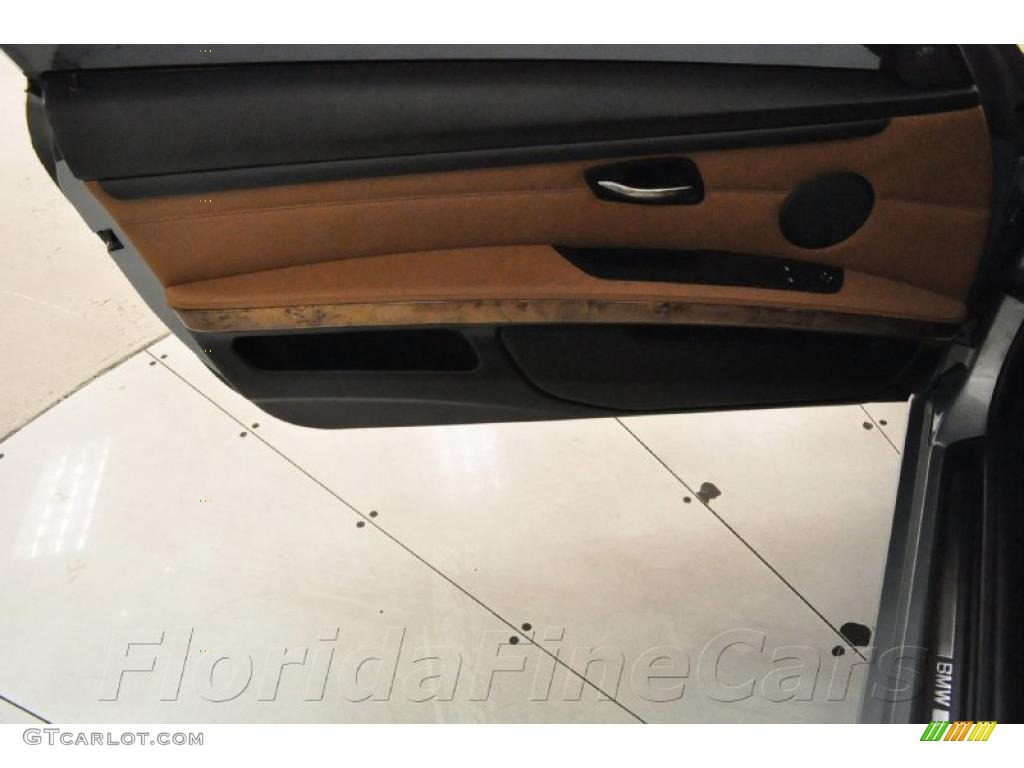 2007 3 Series 328i Coupe - Space Gray Metallic / Saddle Brown/Black photo #11
