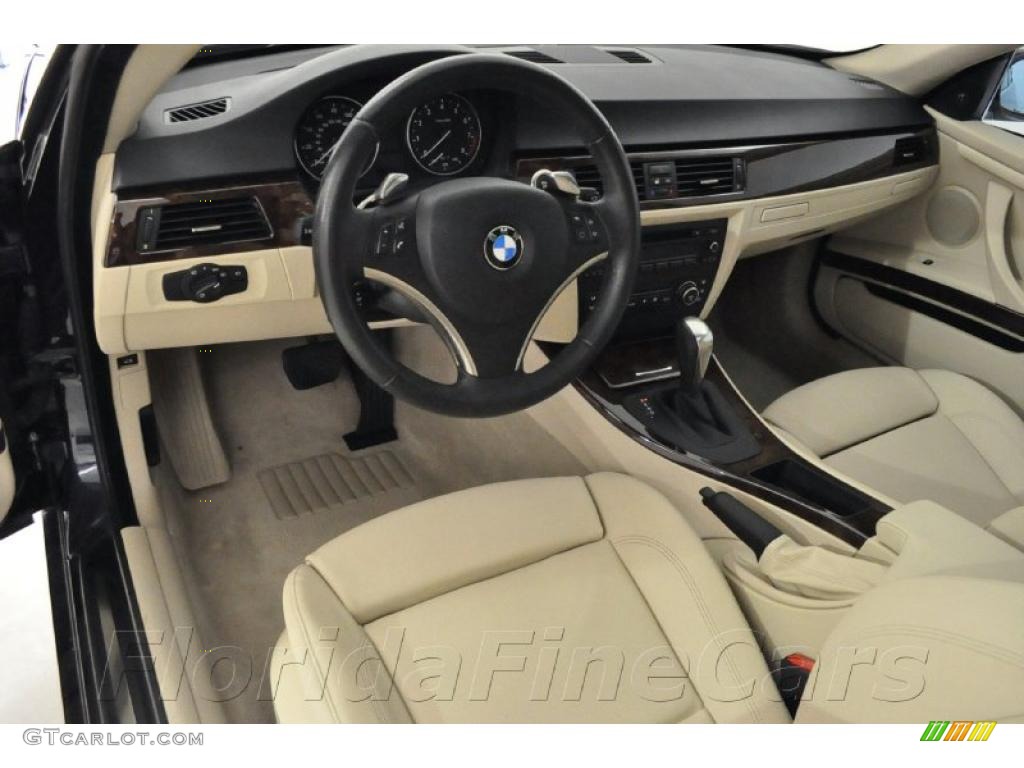2007 3 Series 335i Coupe - Monaco Blue Metallic / Cream Beige photo #12