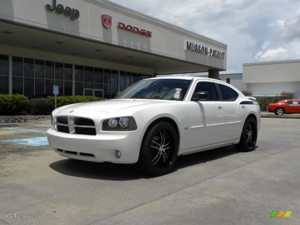 Stone White Dodge Charger