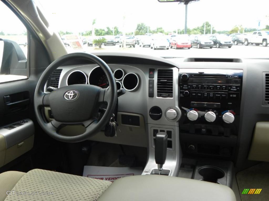 2008 Tundra SR5 Double Cab - Salsa Red Pearl / Beige photo #12