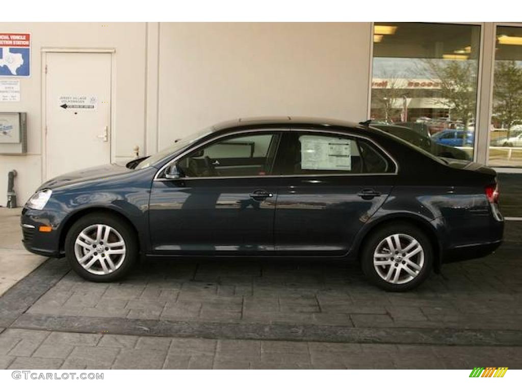 2009 Jetta TDI Sedan - Blue Graphite Metallic / Art Grey photo #12