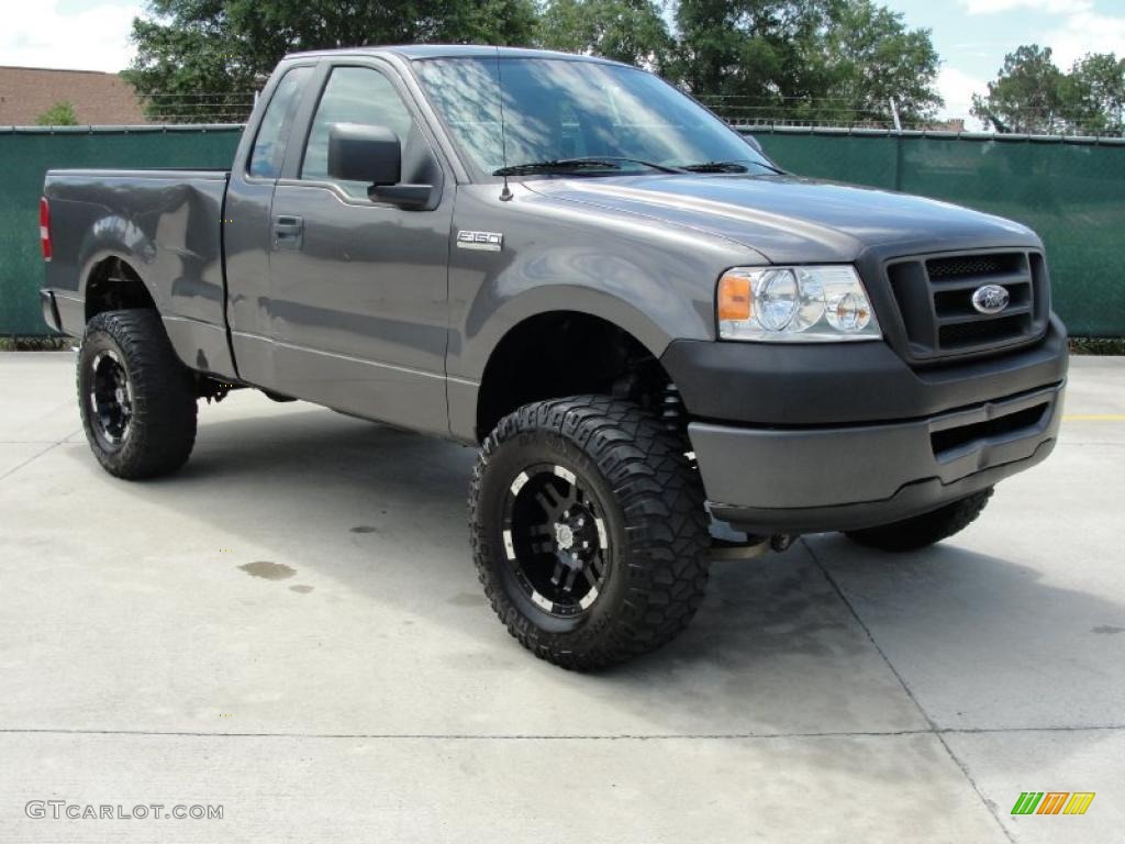 2007 F150 XL Regular Cab - Dark Shadow Grey Metallic / Medium Flint photo #1