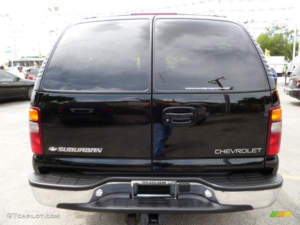 2001 Suburban 1500 LT 4x4 - Onyx Black / Light Gray/Neutral photo #5