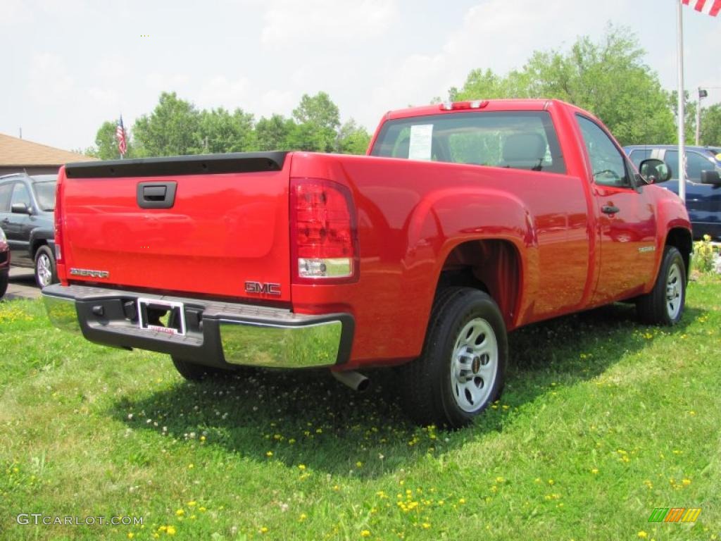 2008 Sierra 1500 Regular Cab - Fire Red / Dark Titanium photo #2