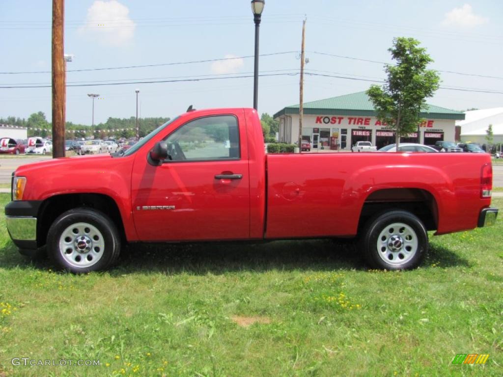 2008 Sierra 1500 Regular Cab - Fire Red / Dark Titanium photo #9