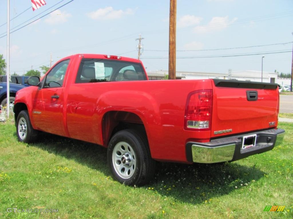 2008 Sierra 1500 Regular Cab - Fire Red / Dark Titanium photo #10
