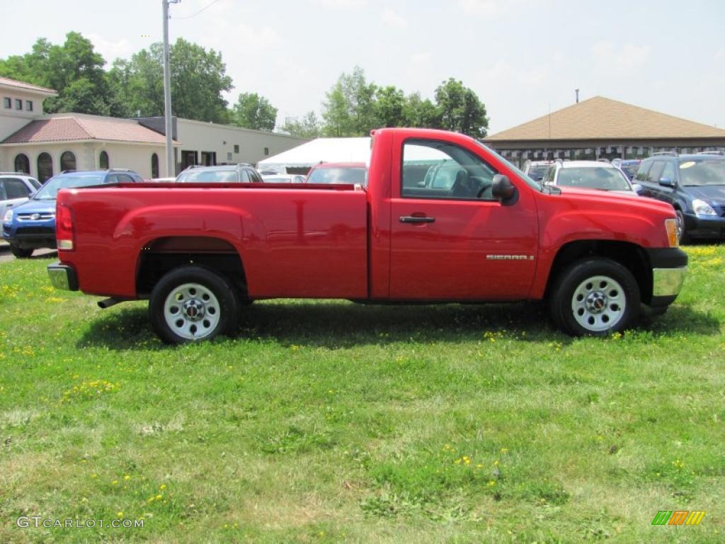 2008 Sierra 1500 Regular Cab - Fire Red / Dark Titanium photo #12
