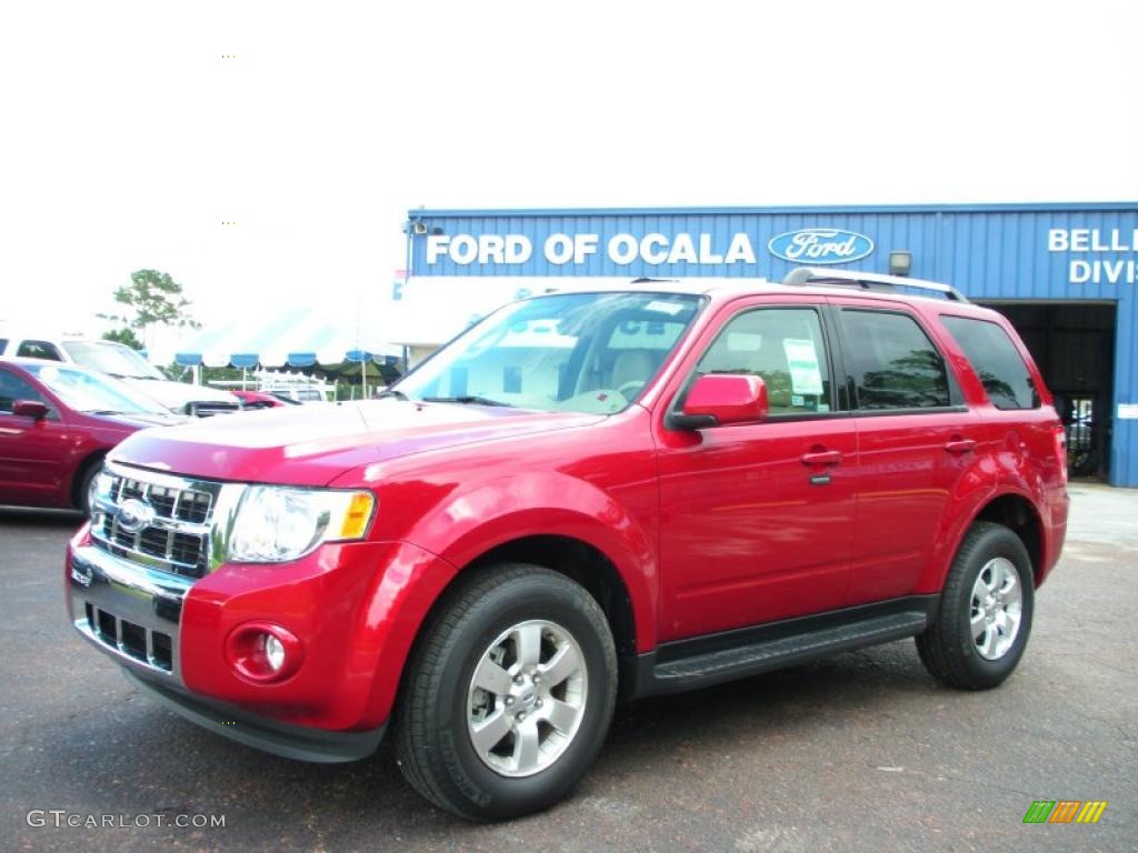 2010 Escape Limited V6 - Sangria Red Metallic / Camel photo #1